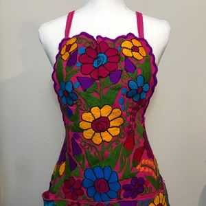 MEXICAN EMBROIDERED APRON